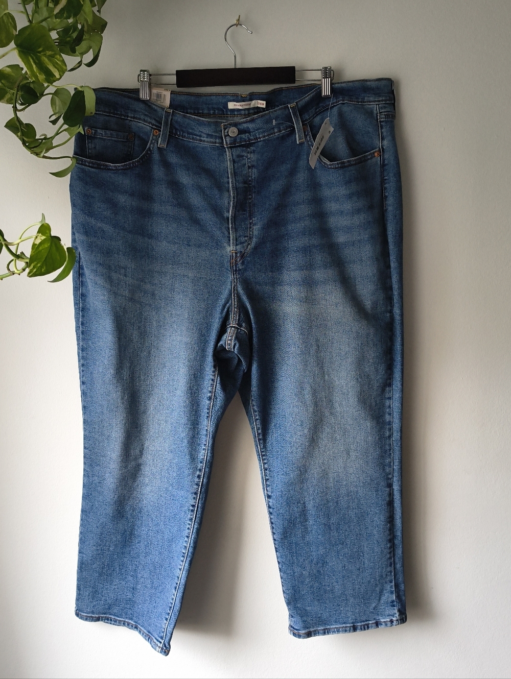 Levi’s NWT Ribcage Straight Ankle Jeans Plus Size 24W Super High Rise